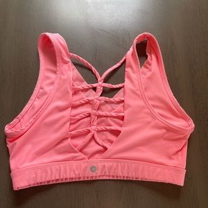 Neon Orange/Pink Sports Bra